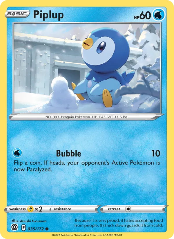 Piplup, Brilliant Stars No. 035