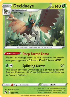 Decidueye, Shining Fates No. 8