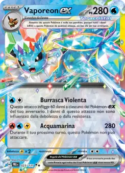 Vaporeon-ex, Evoluzioni Prismatiche No. 023 Holo