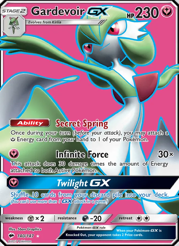 Gardevoir GX, Burning Shadows Nº 140