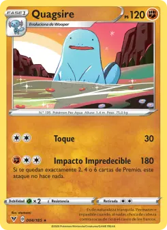 Quagsire, Voltaje Vívido No. 84 Normal