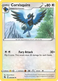 Corvisquire, Fusion Strike No. 220 Normal
