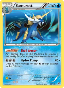 Samurott, Black & White No. 32 Normal