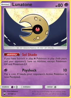 Lunatone, Celestial Storm Nº 61 Normal
