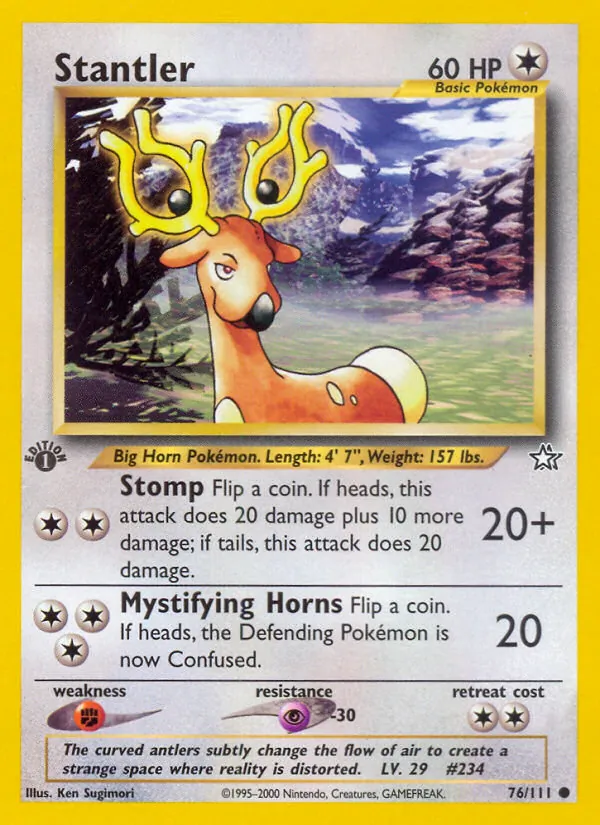 Stantler, Neo Genesis No. 76