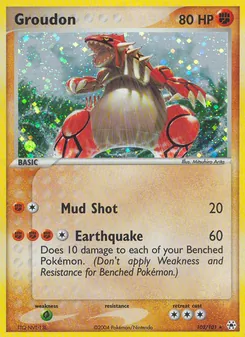 Groudon, Hidden Legends No. 102 Holo