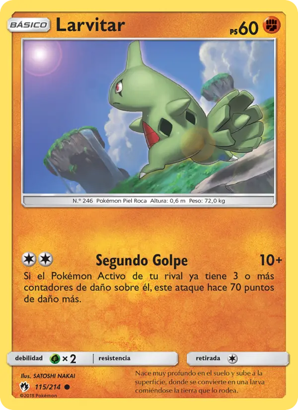 Larvitar, Truenos Perdidos No. 115