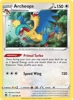 Archeops, Silver Tempest No. 147 Holo