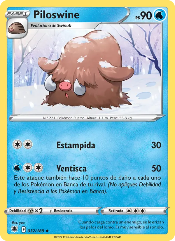 Piloswine, Resplandor Astral No. 032