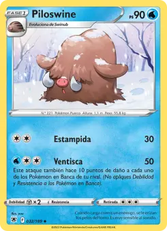 Piloswine, Resplandor Astral No. 032 Normal