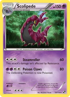 Scolipede, Black & White Nº 54 Normal