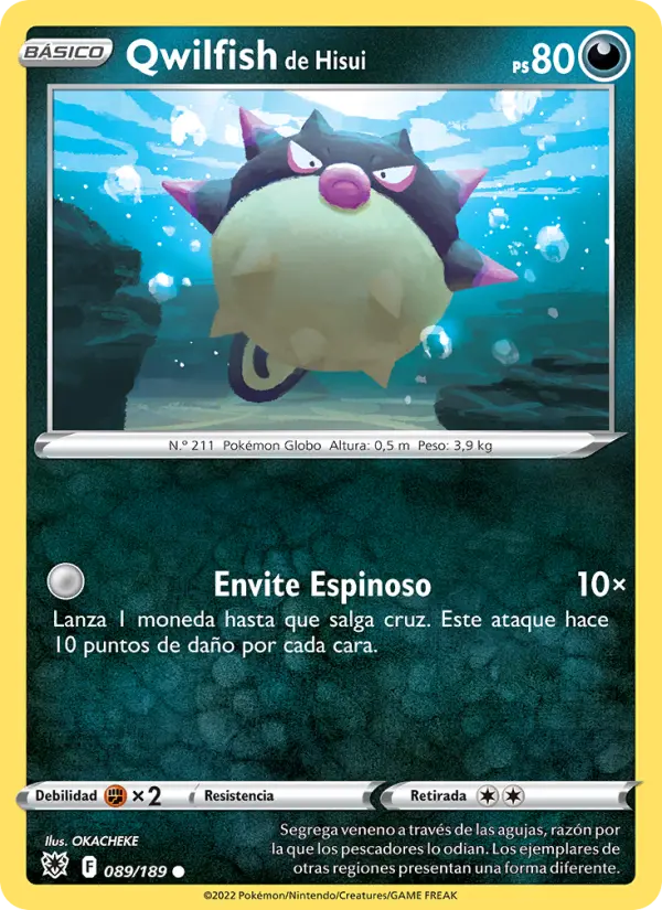 Qwilfish de Hisui, Resplandor Astral No. 089