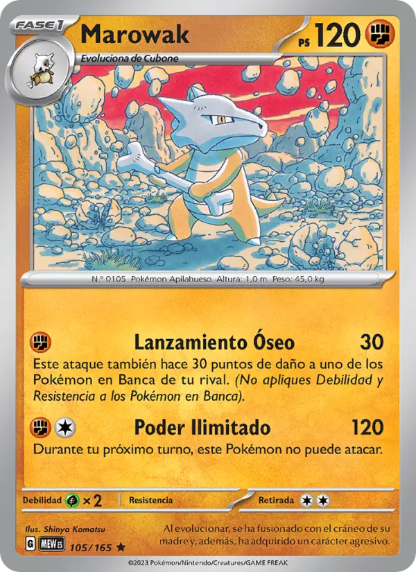 Marowak, 151 Nº 105