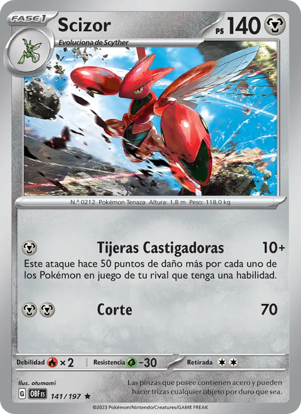 Scizor, Llamas Obsidianas No. 141