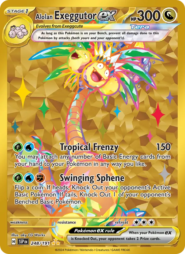 Alolan Exeggutor ex, Surging Sparks No. 248