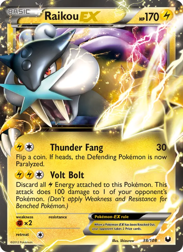 Raikou-EX, Dark Explorers Nº 38