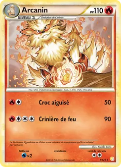 Arcanin, HeartGold SoulSilver Nº 1 Normal