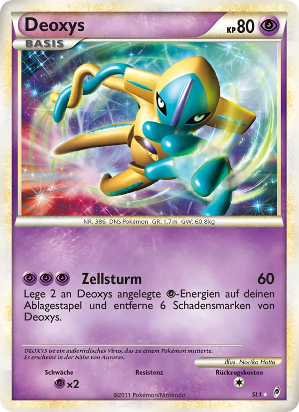 Deoxys, Ruf der Legenden No. SL1