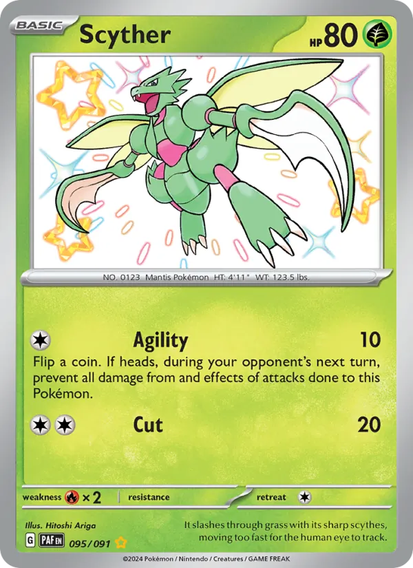 Scyther, Paldean Fates No. 095
