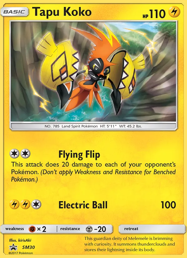 Tapu Koko, SM Black Star Promos No. SM30