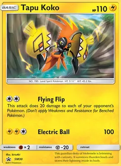 Tapu Koko, SM Black Star Promos No. SM30 Normal