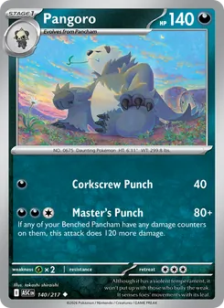 Pangoro, Ascended Heroes Nº 140 Normal