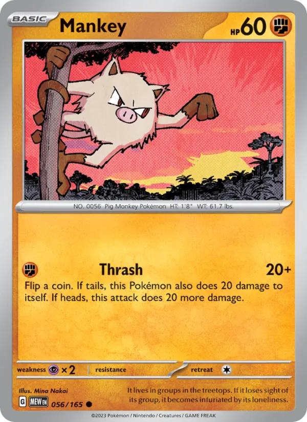 Mankey, 151 Nº 056