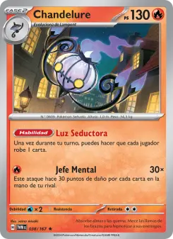 Chandelure, Mascarada Crepuscular Nº 038 Holo