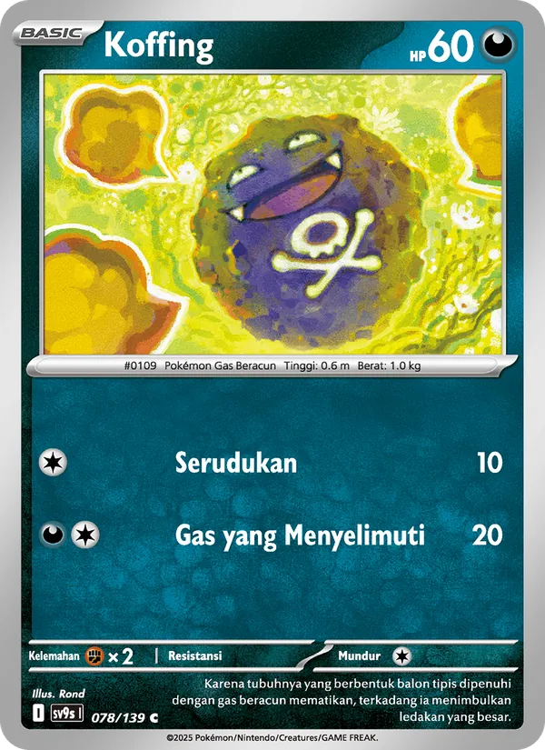 Koffing, Ikatan Takdir Nº 078