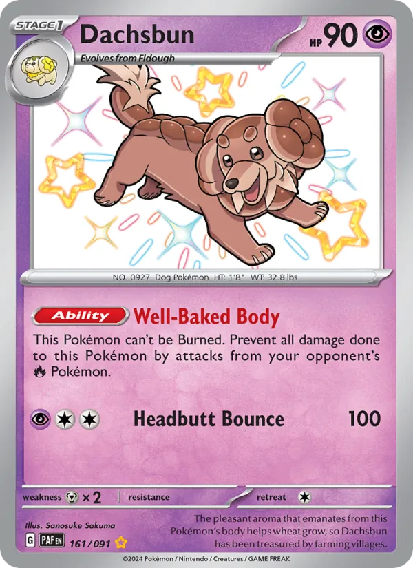 Dachsbun, Paldean Fates Nº 161
