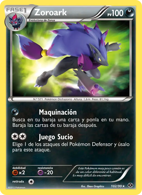 Zoroark, Próximos Destinos No. 102