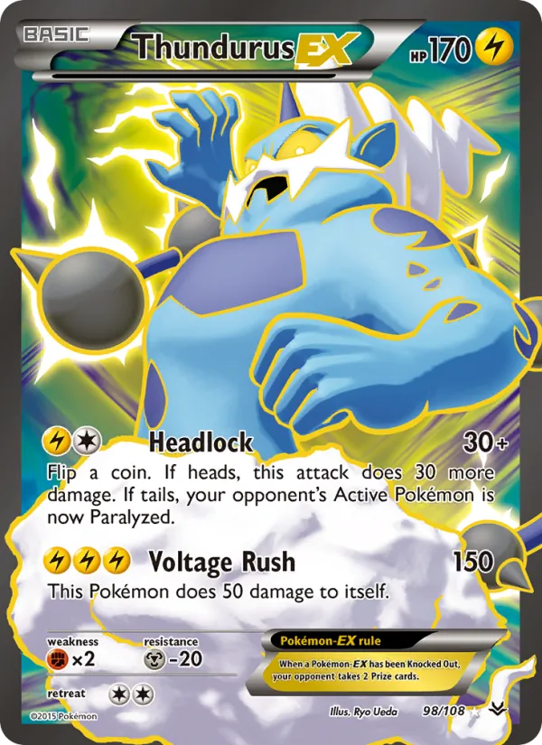 Thundurus EX, Roaring Skies Nº 98