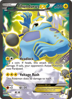 Thundurus EX, Roaring Skies No. 98 Normal