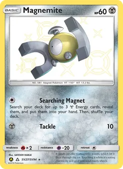 Magnemite, Hidden Fates Shiny Vault No. SV27 Normal