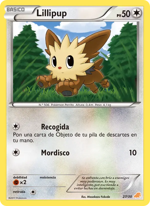 Lillipup, Kit de Entrenador BW (Excadrill) Nº 27