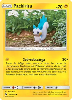 Pachirisu, Truenos Perdidos No. 80 Normal