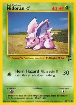Nidoran♂, Base Set 2 No. 83 Normal