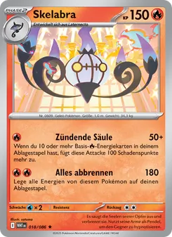 Skelabra, Weiße Flammen Nº 018 Holo
