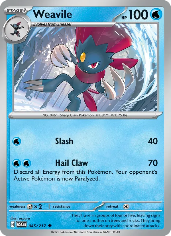 Weavile, Ascended Heroes No. 045