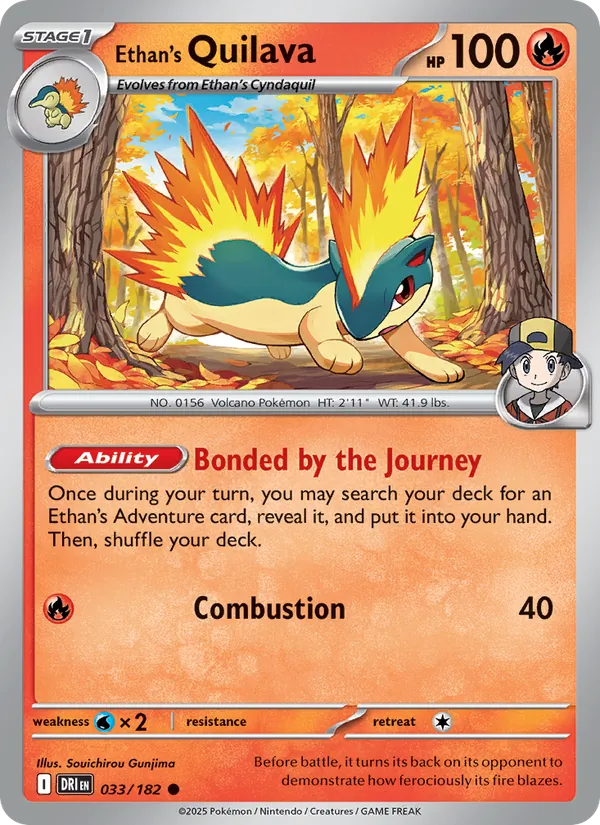 Ethan's Quilava, Destined Rivals No. 033