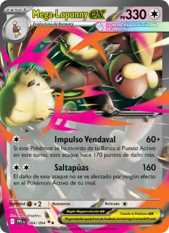 Mega-Lopunny ex, Fuegos Fantasmales No. 084 Holo