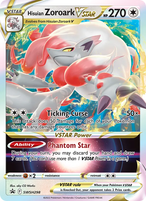 Hisuian Zoroark VSTAR, SWSH Black Star Promos Nº SWSH298