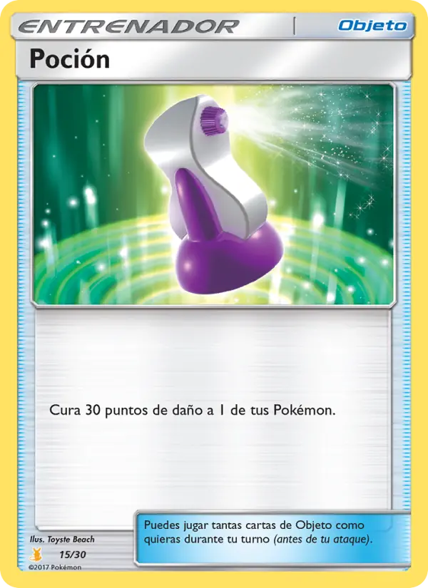 Poción, Kit de Entrenador Sol y Luna (Raichu de Alola) Nº 15