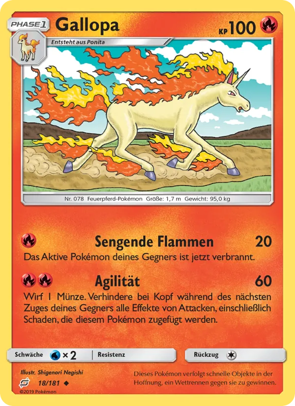 Gallopa, Teams Sind Trumpf No. 18