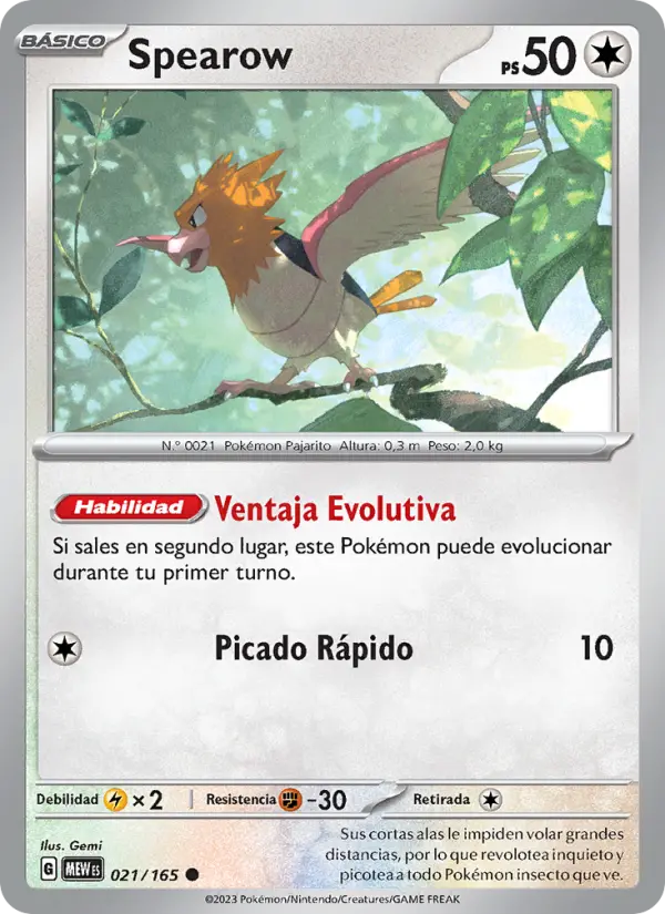 Spearow, 151 Nº 021