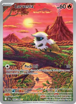 Larvesta, Black Bolt No. 099 Holo