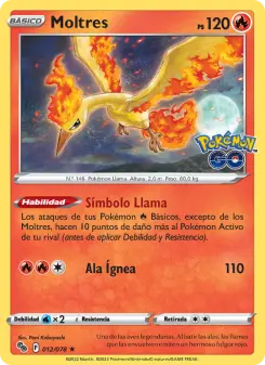 Moltres, Pokémon GO Nº 012 Holo