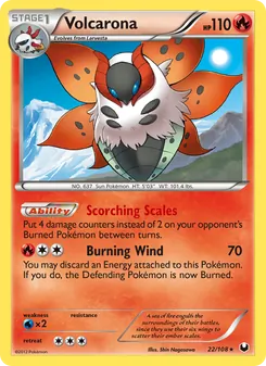 Volcarona, Dark Explorers No. 22 Normal