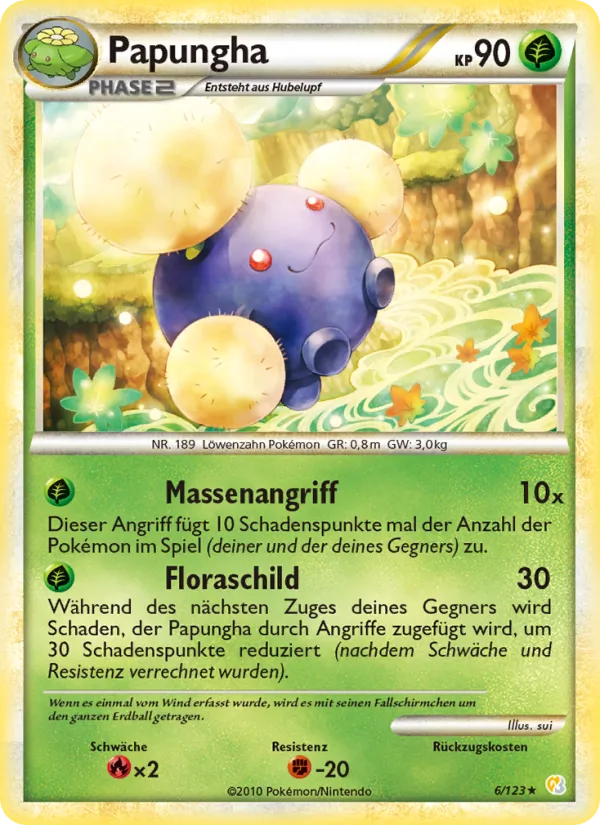 Papungha, HeartGold SoulSilver Nº 6