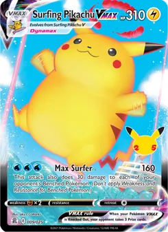 Surfing Pikachu VMAX, Celebrations No. 9